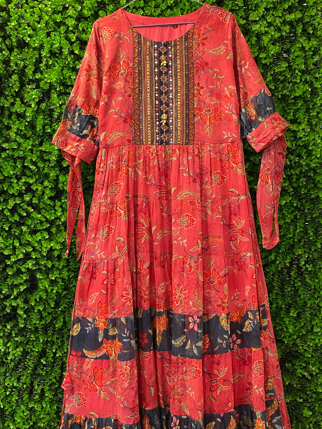 Floral Boho Tiered Maxi Dress
