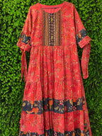 Floral Boho Tiered Maxi Dress