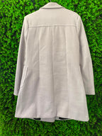 Beige Double-Breasted Coat