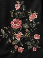 1996 Black Embroidered Military Jacket