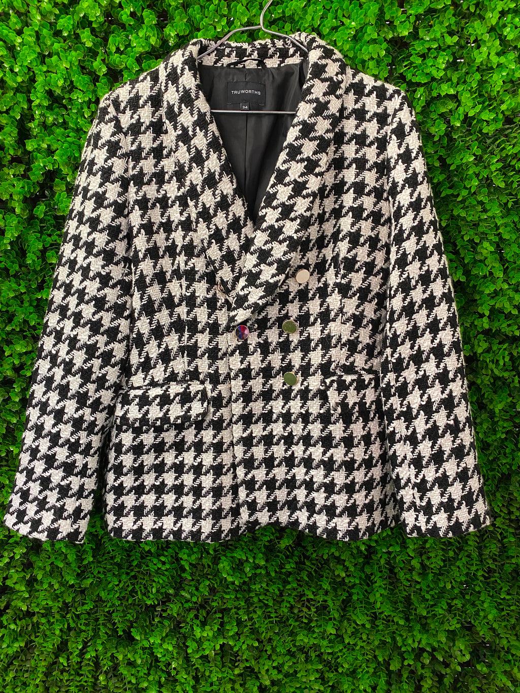 Black & White Houndstooth Jacket