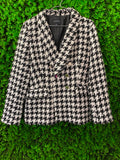 Black & White Houndstooth Jacket