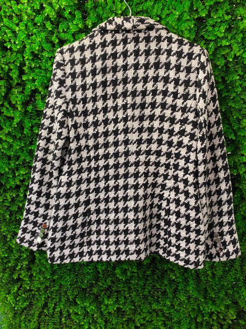 Black & White Houndstooth Jacket