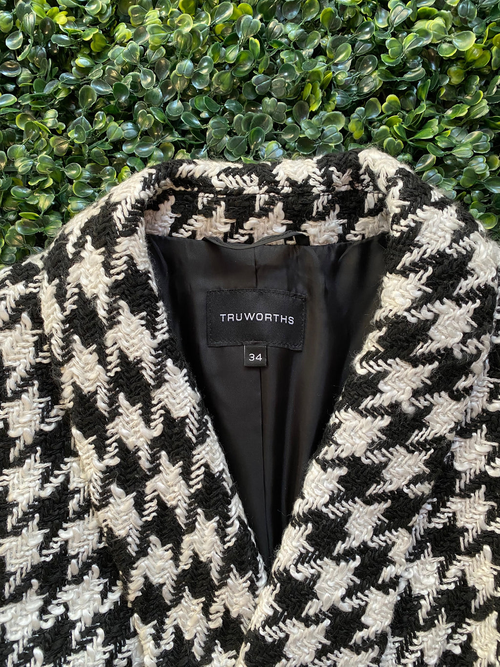 Black & White Houndstooth Jacket