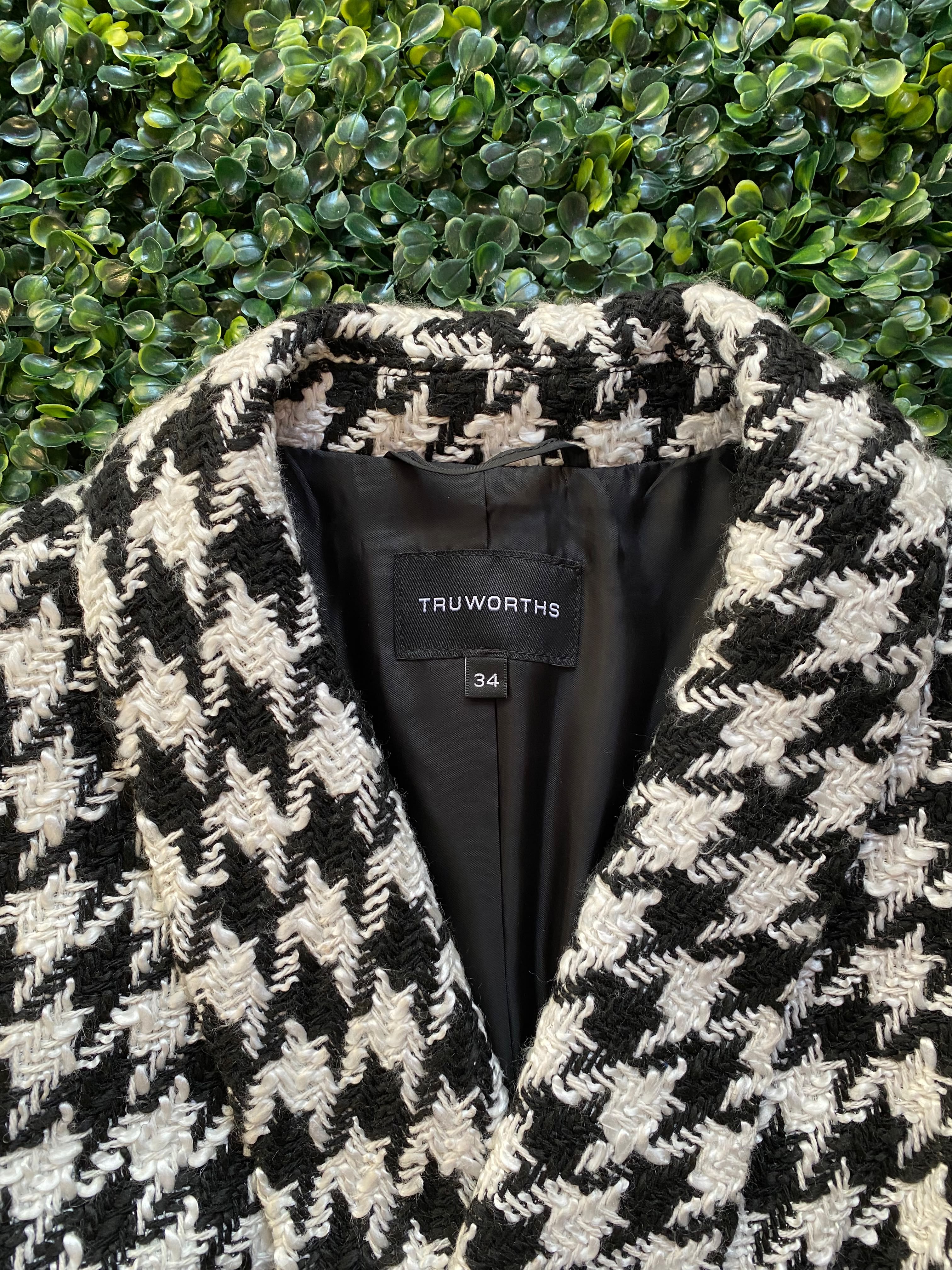 Black & White Houndstooth Jacket