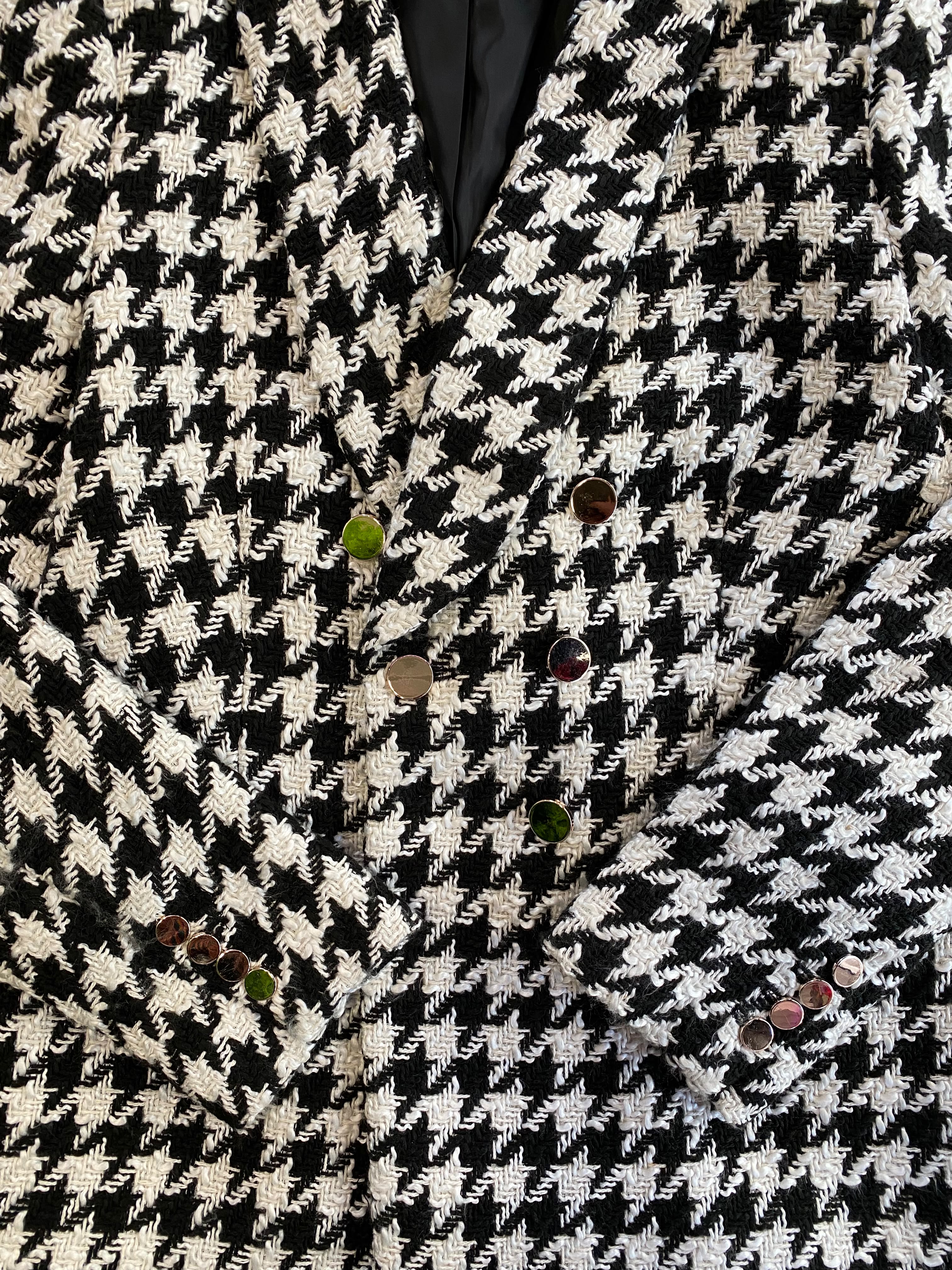 Black & White Houndstooth Jacket