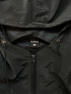 Black Hooded PVC Jacket