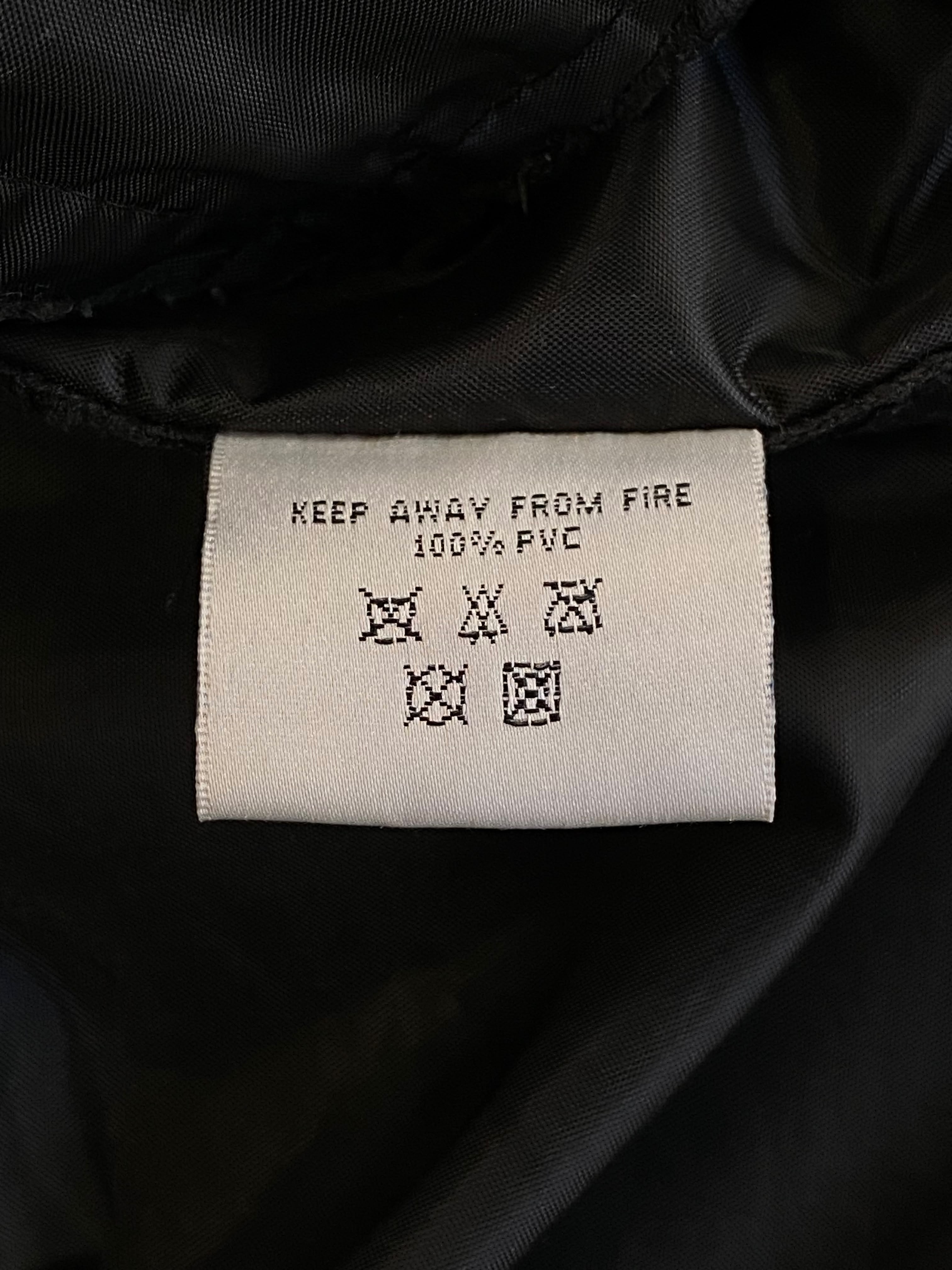 Black Hooded PVC Jacket