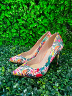 ALDO Multicolour Tropical Floral Pointed Stiletto Heels
