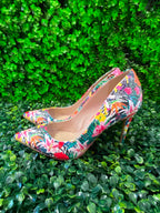 ALDO Multicolour Tropical Floral Pointed Stiletto Heels