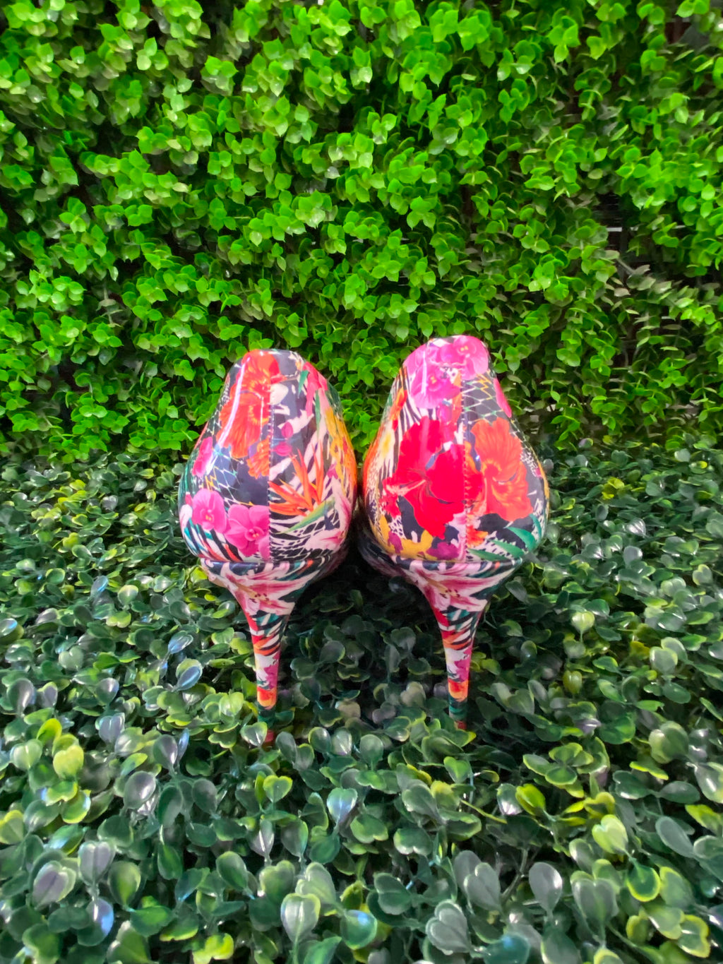 ALDO Multicolour Tropical Floral Pointed Stiletto Heels