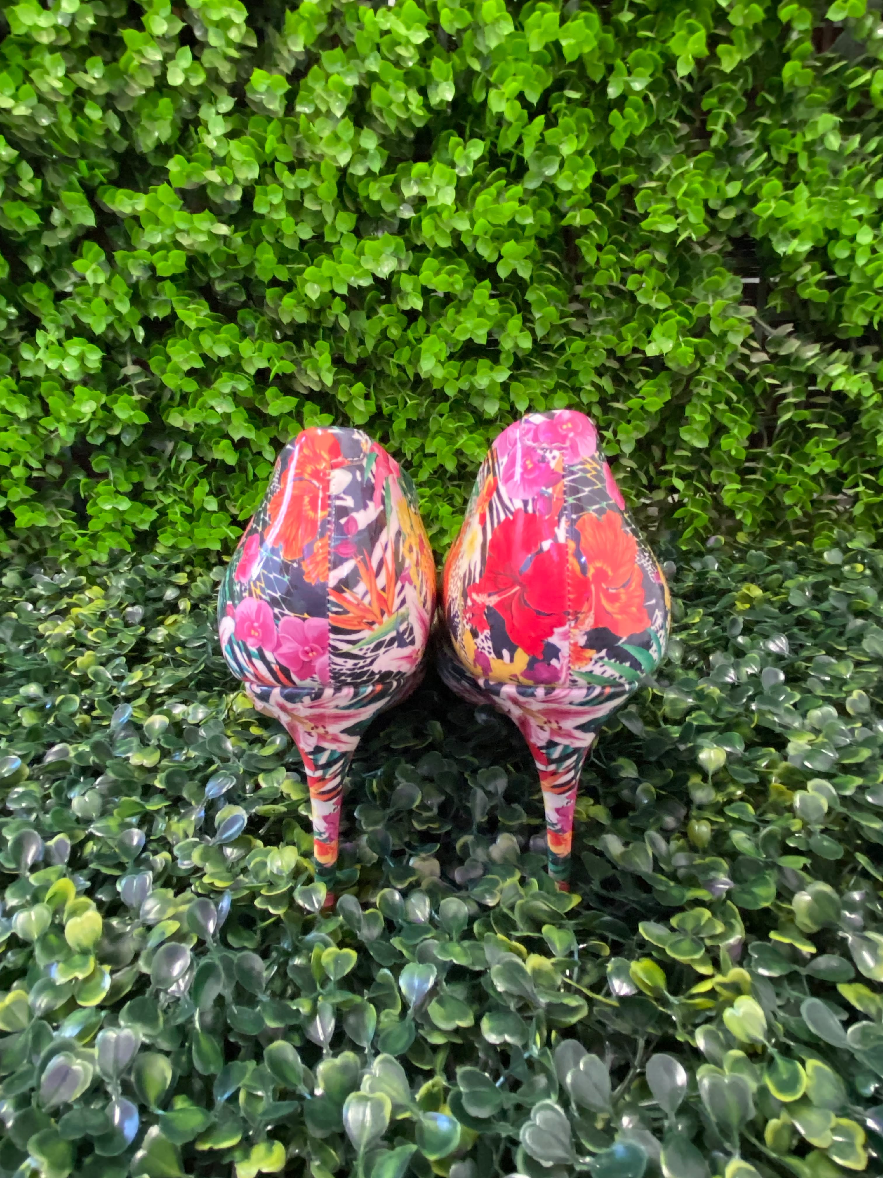 ALDO Multicolour Tropical Floral Pointed Stiletto Heels