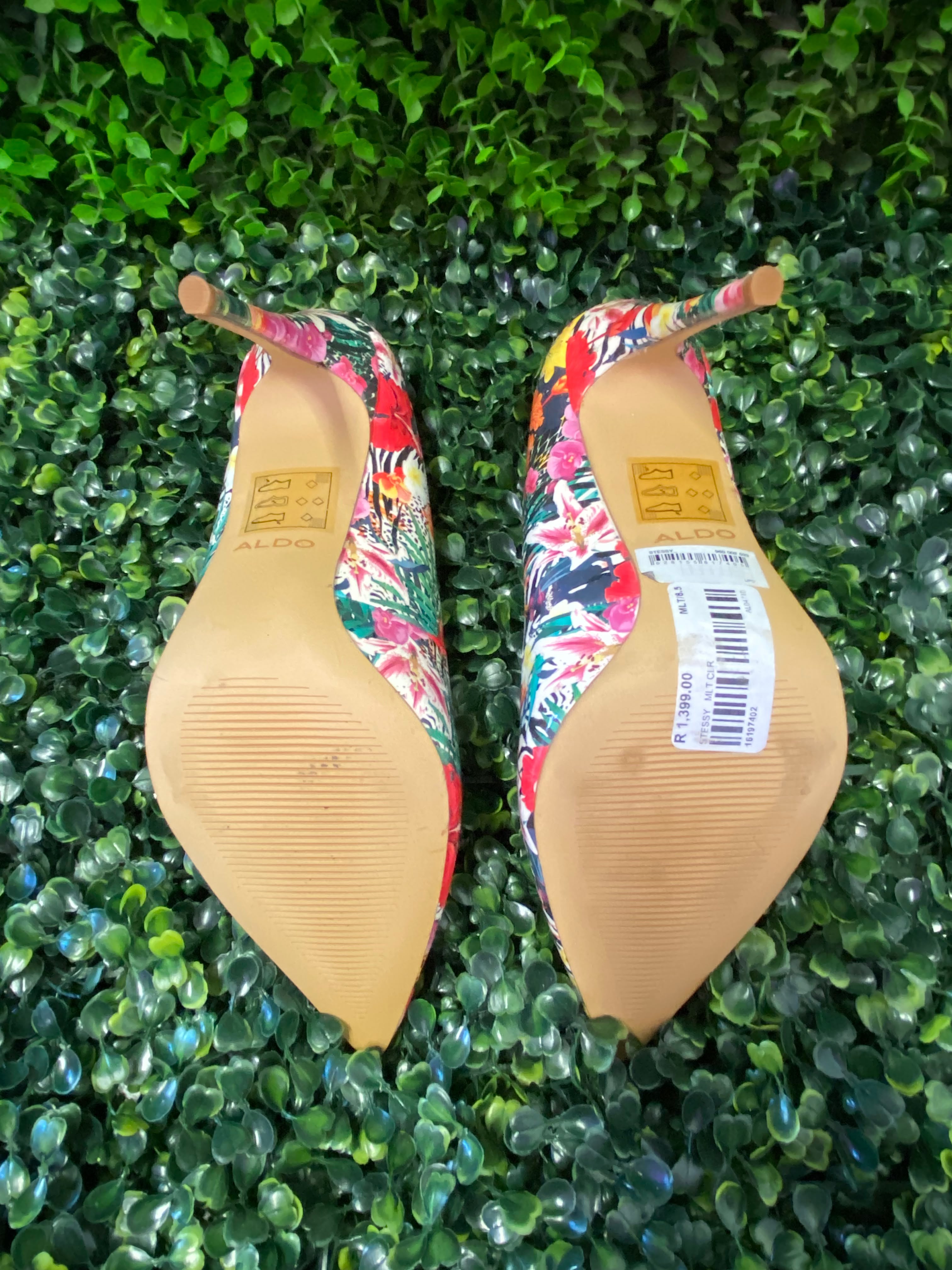 ALDO Multicolour Tropical Floral Pointed Stiletto Heels