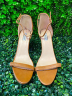 Kelso Tan Ankle Strap Block Heel Sandals