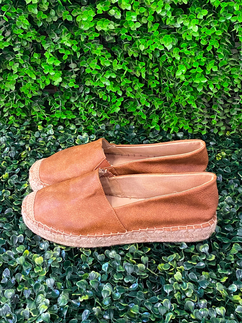 Tan Platform Woolworth Espadrille Slip-On Shoes