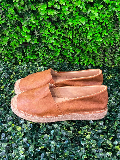 Tan Platform Woolworth Espadrille Slip-On Shoes