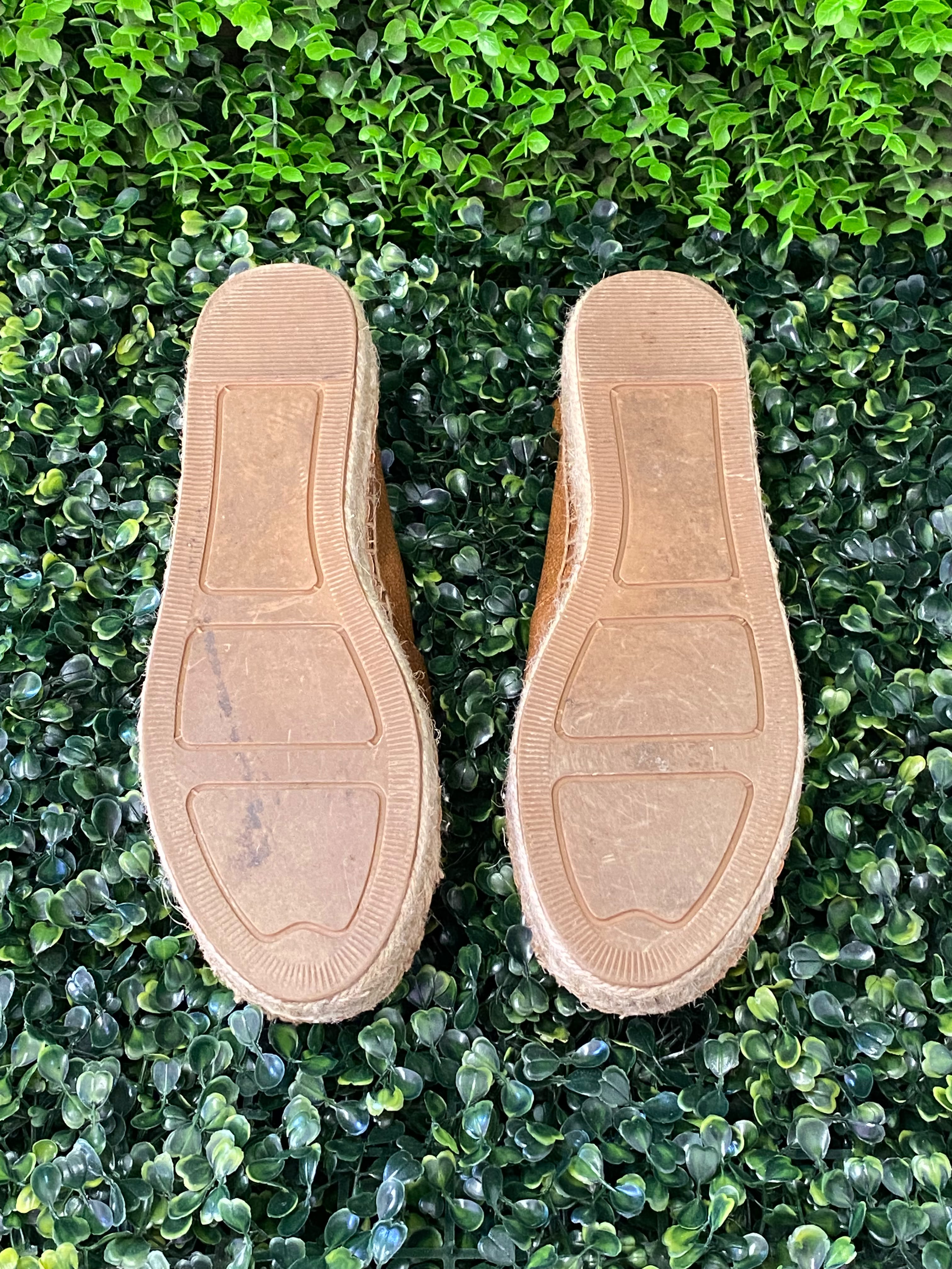 Tan Platform Woolworth Espadrille Slip-On Shoes