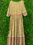 1 Love By S4U Olive Floral Maxi Dress