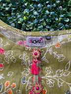 1 Love By S4U Olive Floral Maxi Dress
