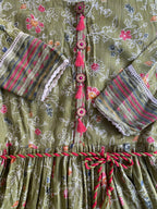 1 Love By S4U Olive Floral Maxi Dress