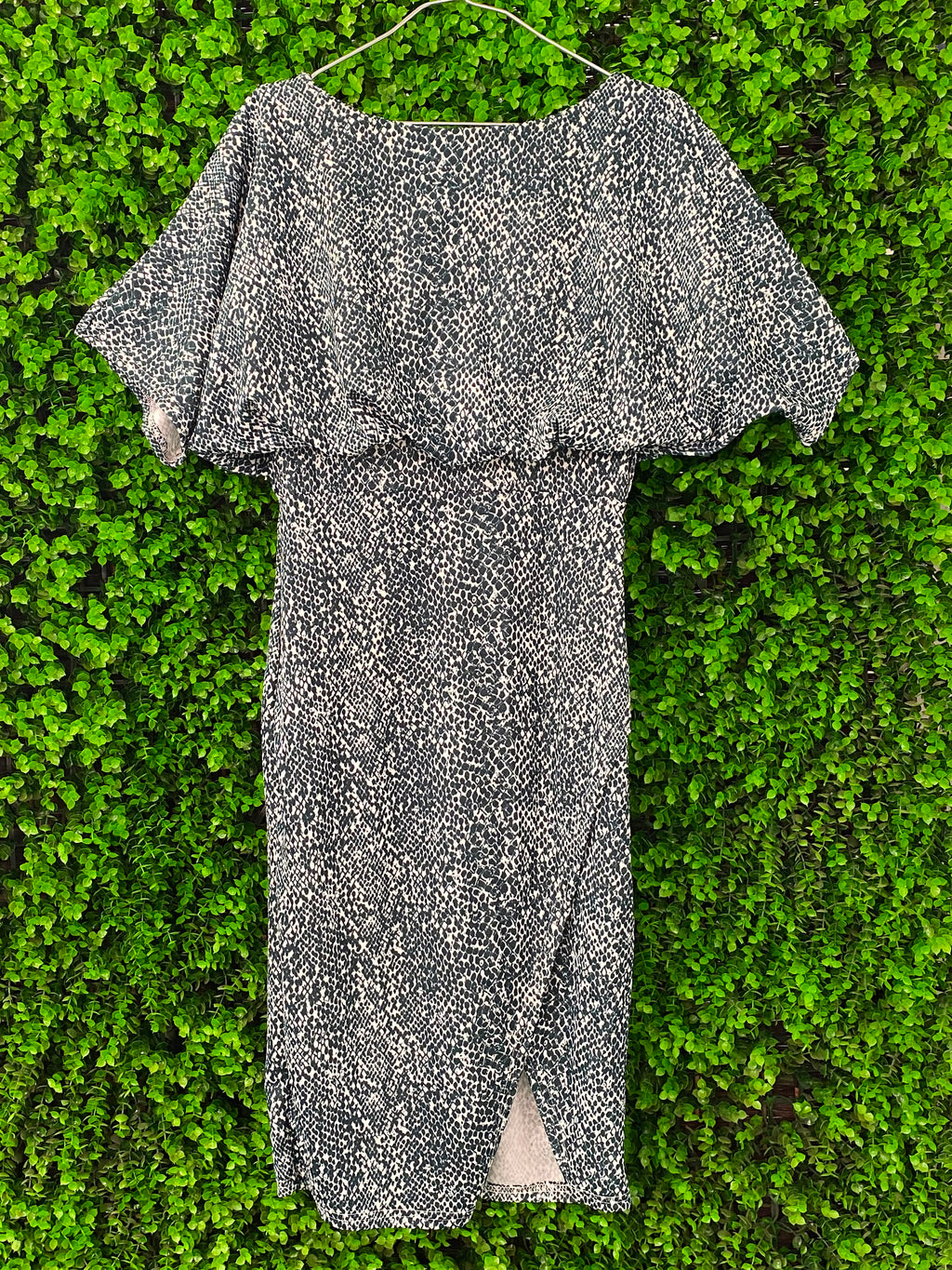 Tribal Chic Green & White Snake Print Dress