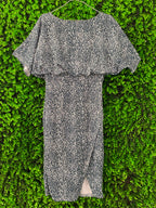 Tribal Chic Green & White Snake Print Dress