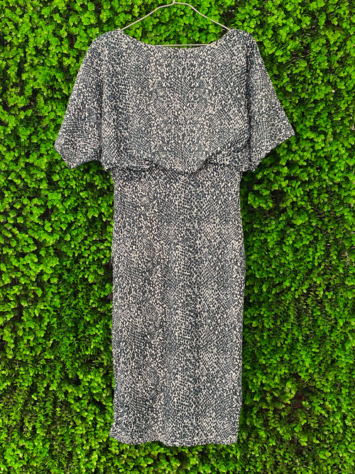 Tribal Chic Green & White Snake Print Dress