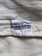Cream Embroidered Button-Up Top