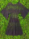 Black Lace Bell Sleeve Dress