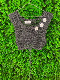 Aura Goodies Crochet Tie-Front Crop Top