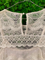 Forever New White Lace Long Sleeve Top