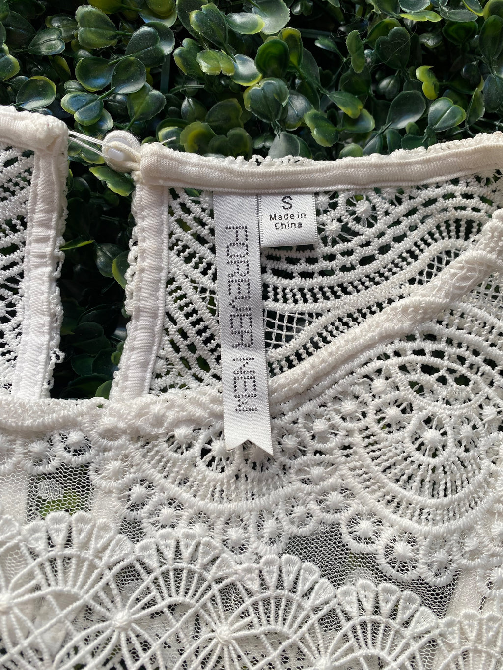 Forever New White Lace Long Sleeve Top