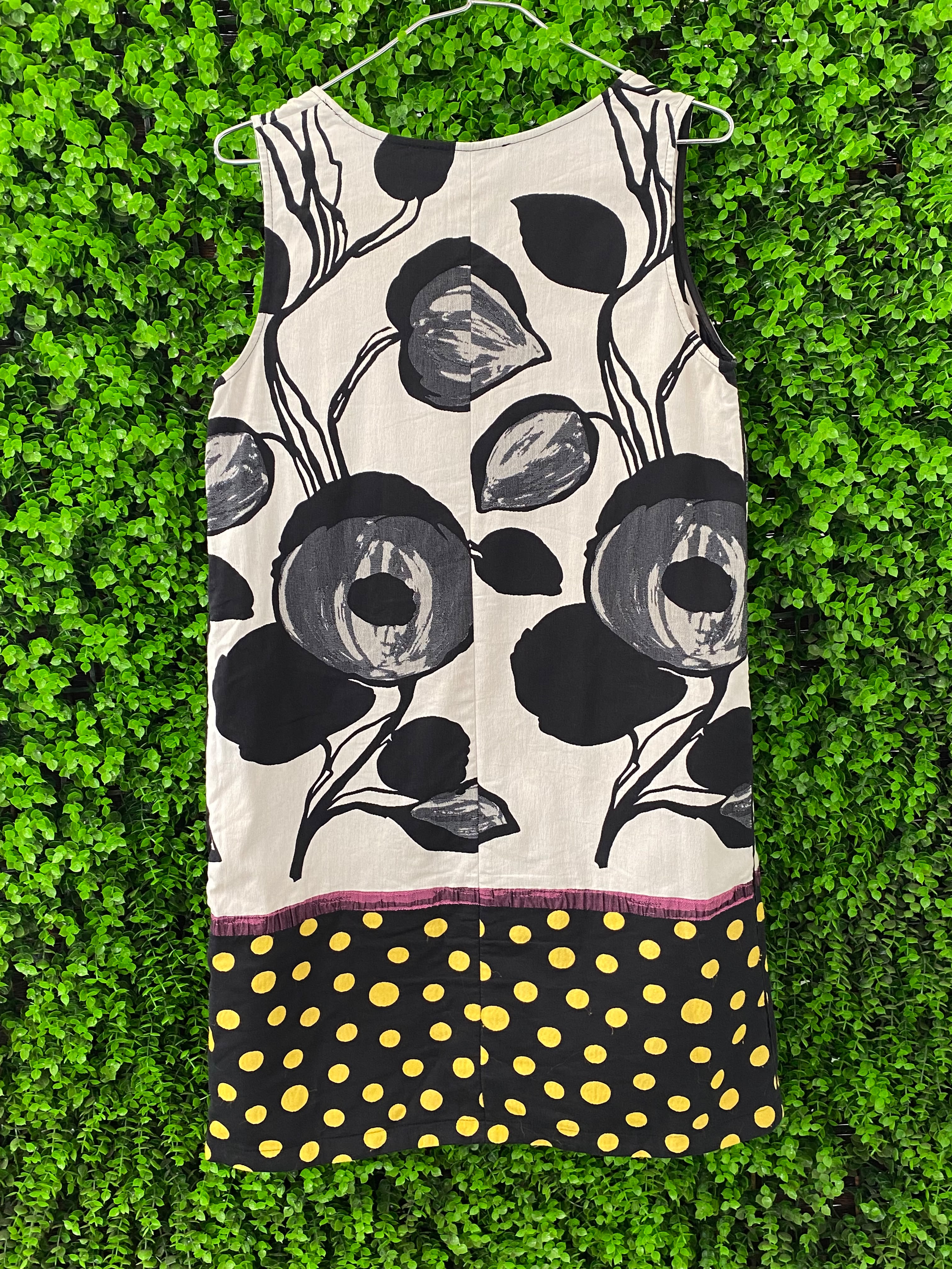 Cristina Gavioli Collection Floral and Polka-Dot Shift Dress