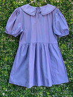 Cotton On Dusty Blue Peter Pan Collar Mini Dress — back