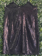 Y&G Black Sequin Mini Dress — back