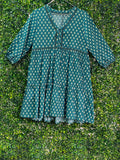 Mr Price Teal Daisy Print Cotton Smock Dress — front