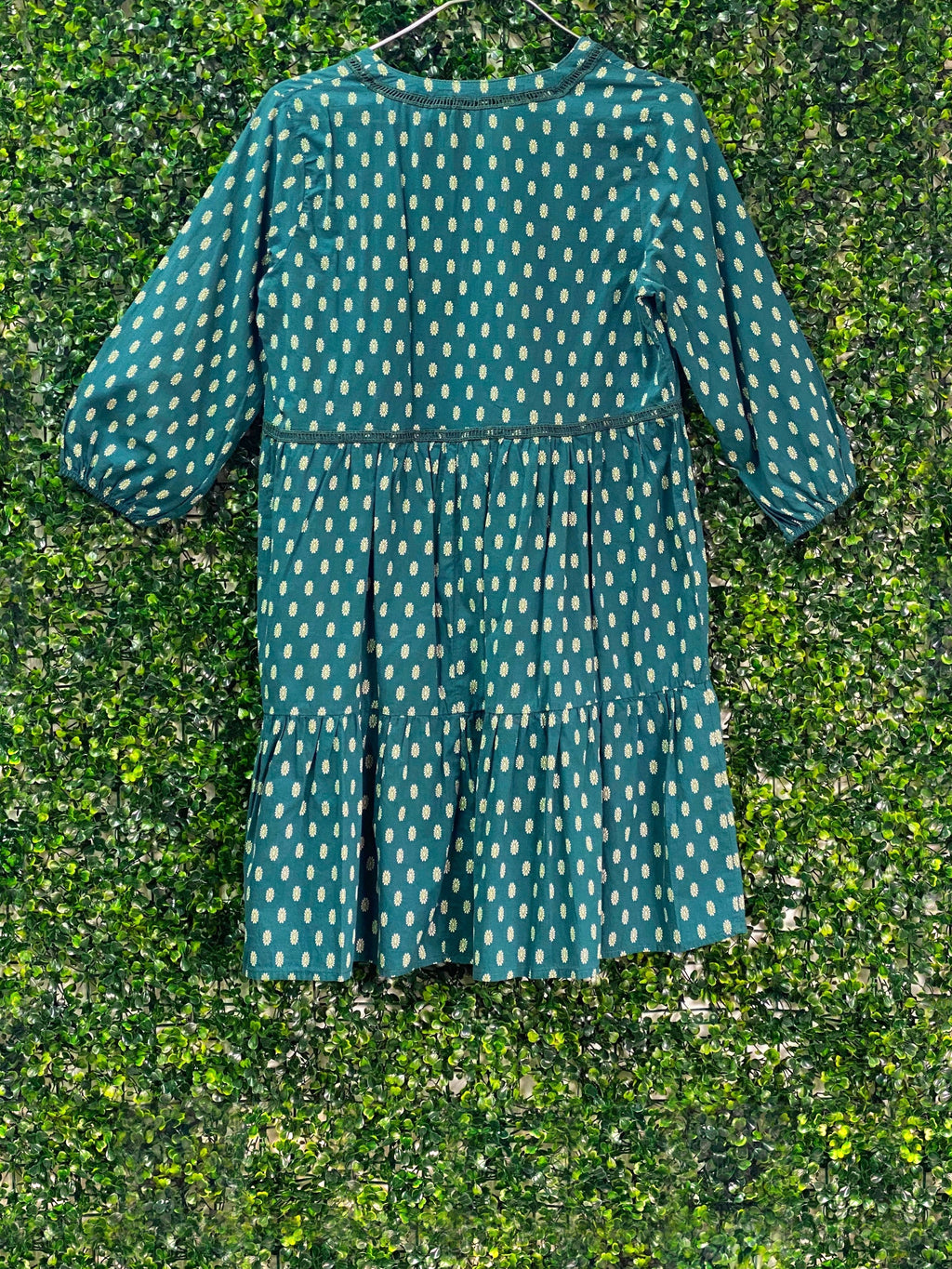 Mr Price Teal Daisy Print Cotton Smock Dress — back