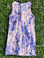 Lilac & Indigo Abstract Sleeveless Shift Dress — back