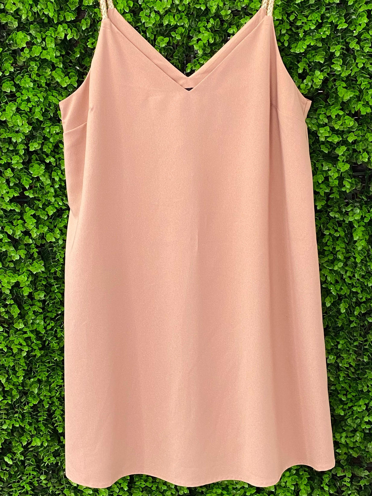 River Island Blush Pink Braided-Strap Mini Dress