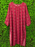 Berry Boho Print Tunic Dress