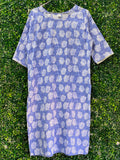 Periwinkle Floral Shift Dress — front