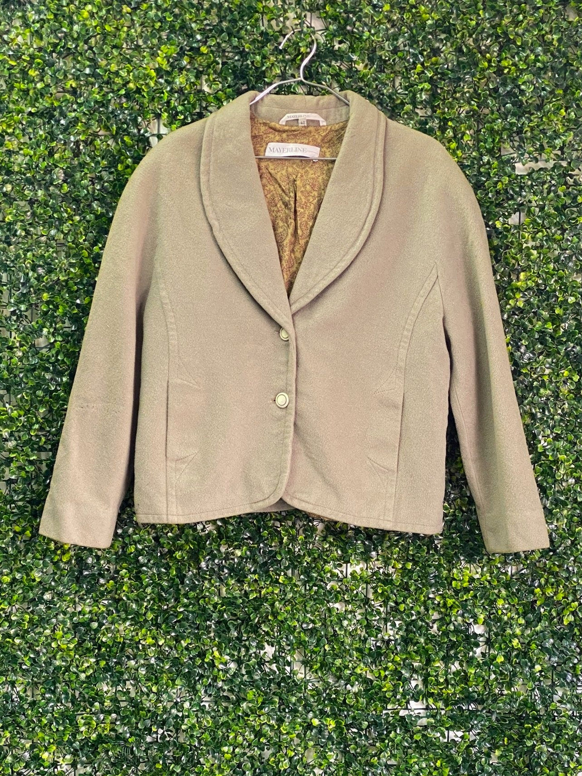 Mayerline Stone Beige Tailored Blazer — front