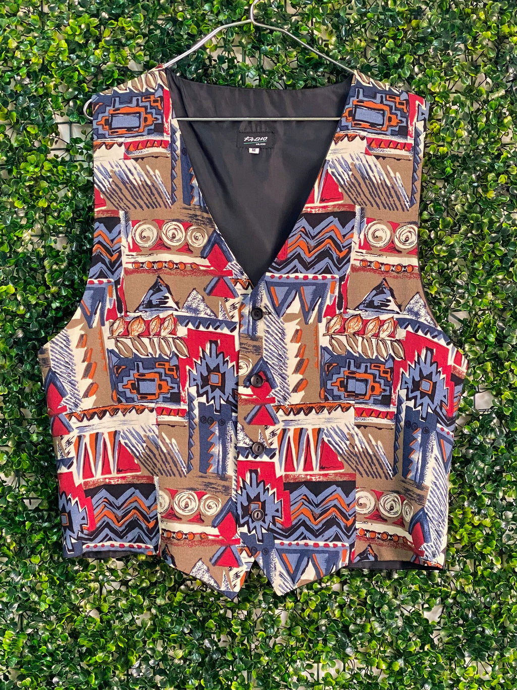 Fabio Milano Multicolour Geometric Tailored Waistcoat — front