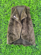 Dune Faux Fur Sleeveless Vest