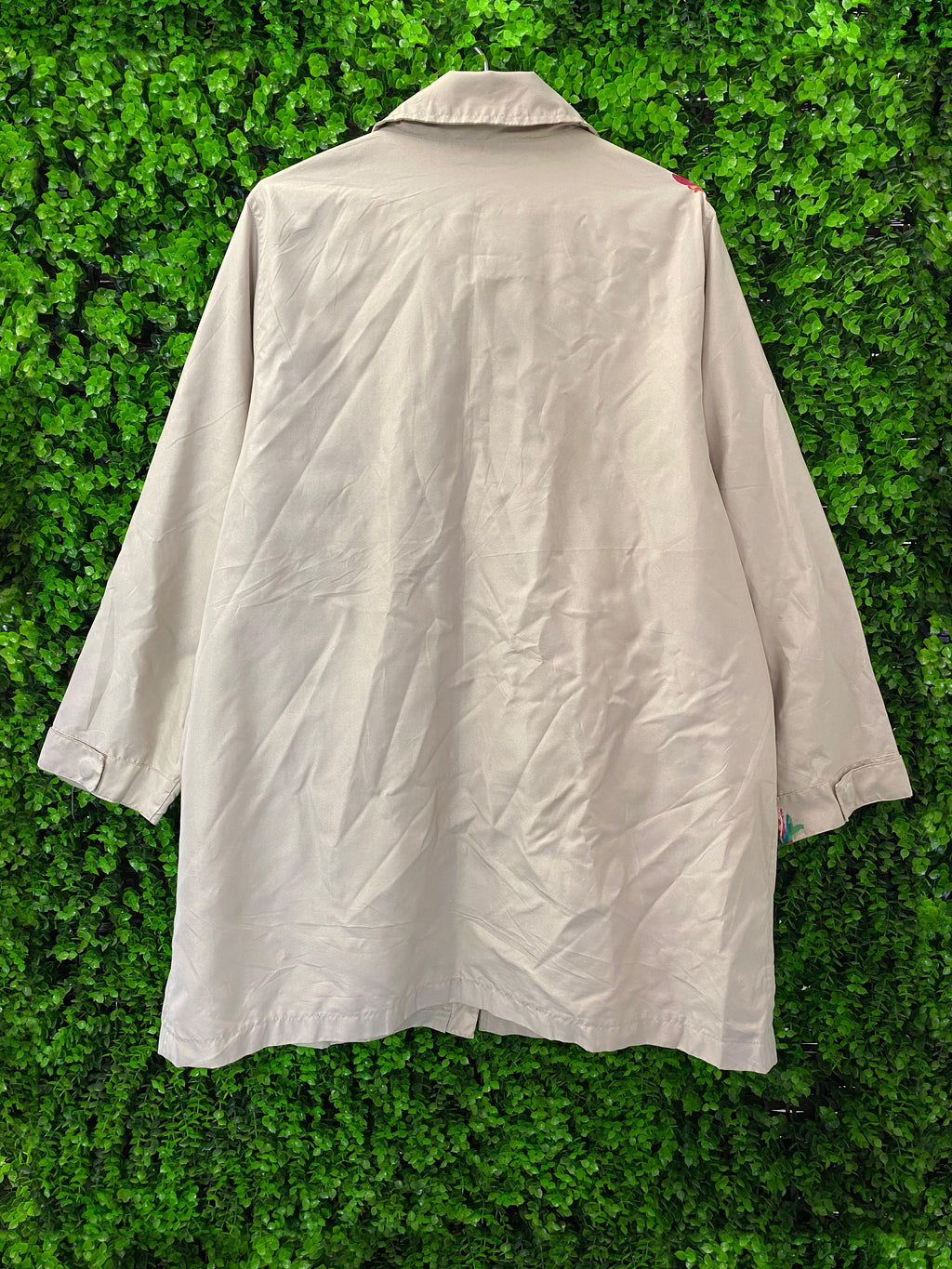 Hand-Painted Floral Longline Jacket