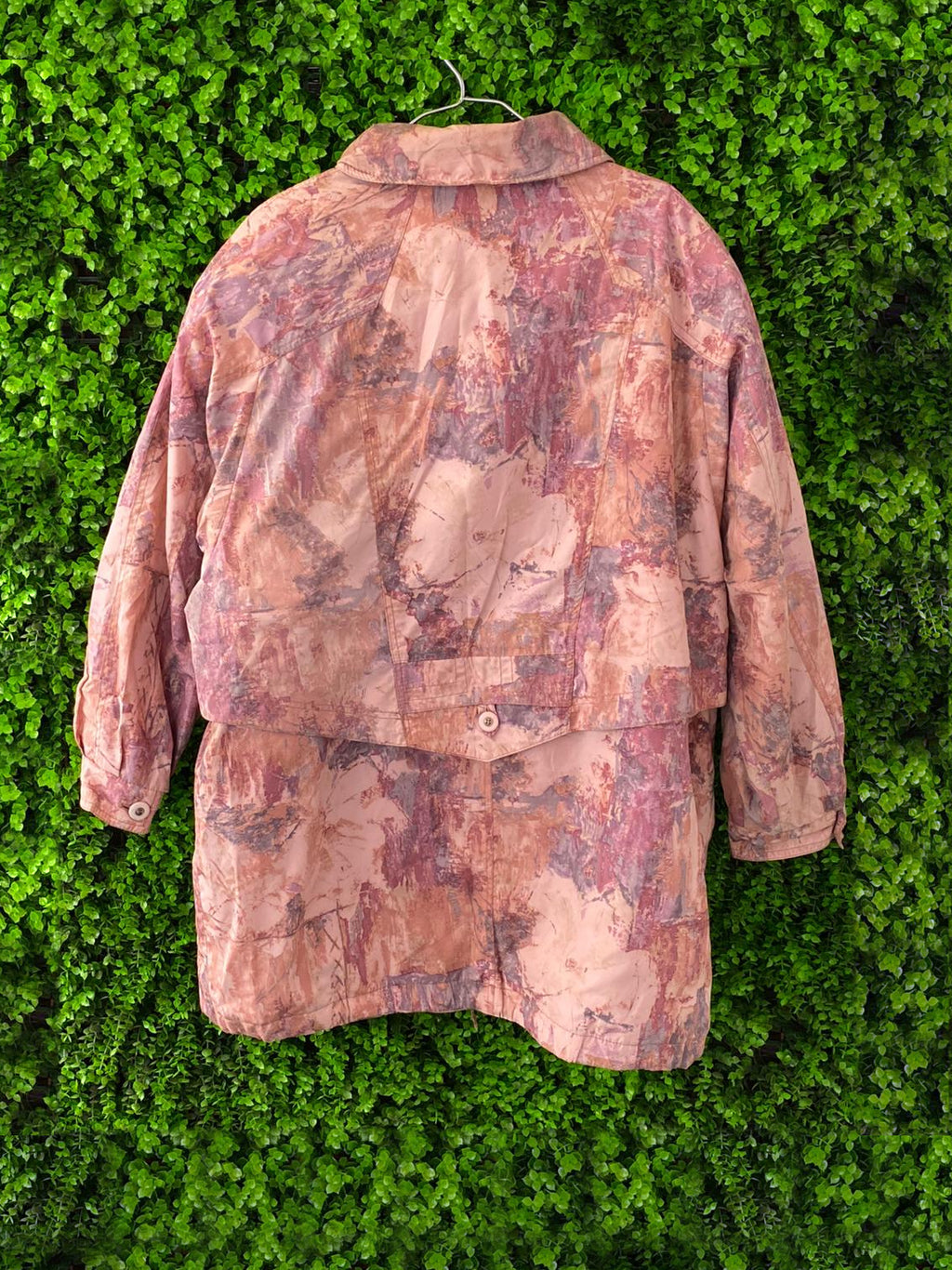 Your Sixth Sense Pink Abstract Print Utility Jacket