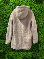 Urban Classics Beige Teddy Hooded Jacket
