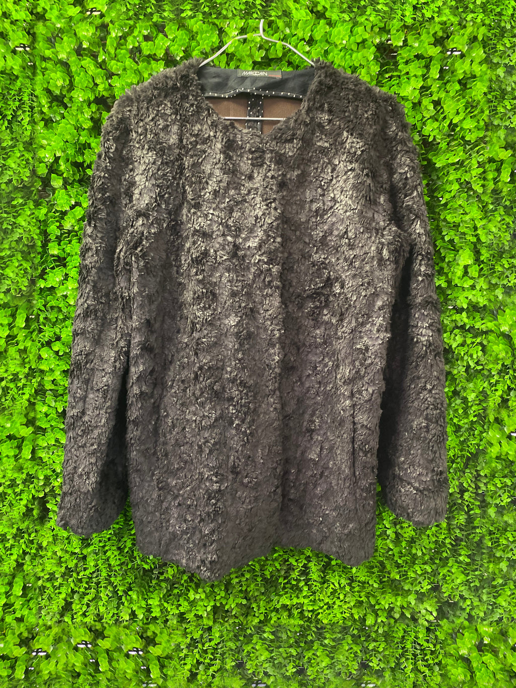 Marc Cain Dark Faux Fur Jacket