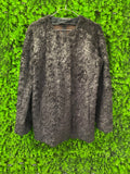Marc Cain Dark Faux Fur Jacket
