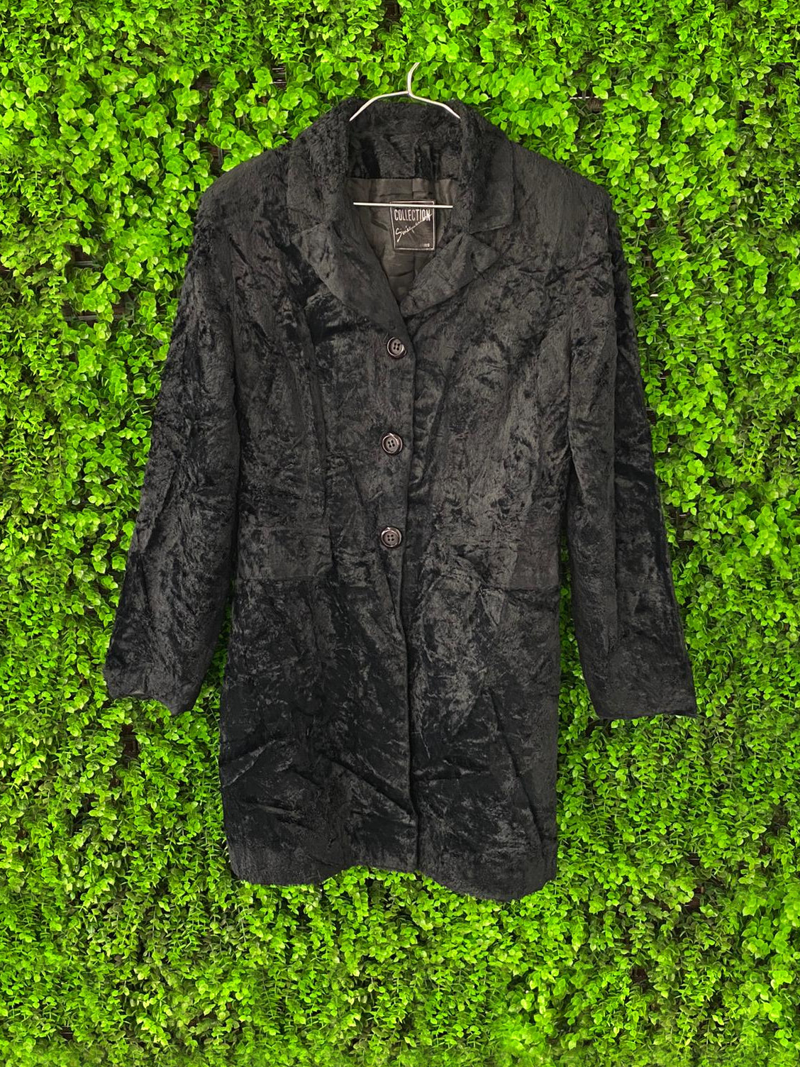 Collection Simone Paris Black Faux Fur Coat